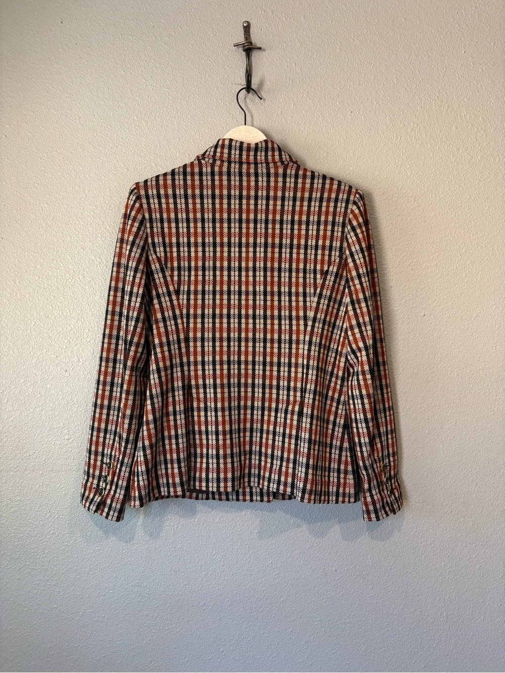Cabi 4118 Jazzy Plaid Blazer Sweater Jacket Size Small - Picture 7 of 8